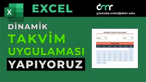 Microsoft Excel Takvim Nasıl Yapılır?